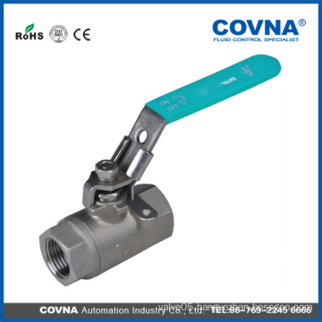 SS304/316 1 inch stainless steel ball valve 2PC handle with high quality